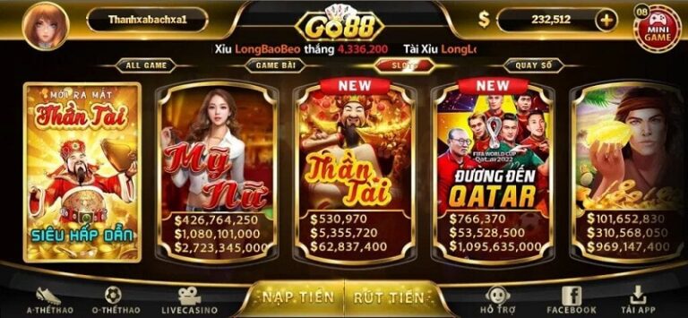 Săn hũ tại Go88 - Siêu phẩm siêu khủng cùng slot game