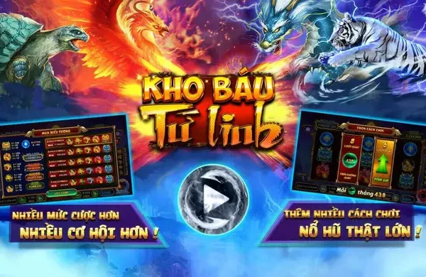 Slot Kho Báu Tứ Linh - Săn thưởng khủng tại Go88